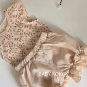 Βρεφικό Σετ "Vintage Blossom" – 100% Βαμβακερό