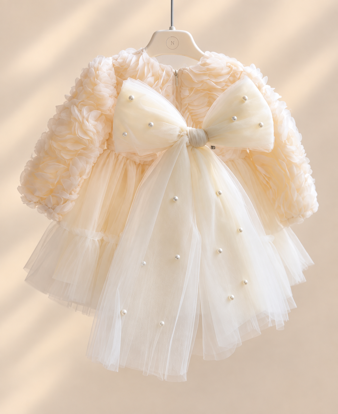 Ivory Éclat Couture Baby Dress