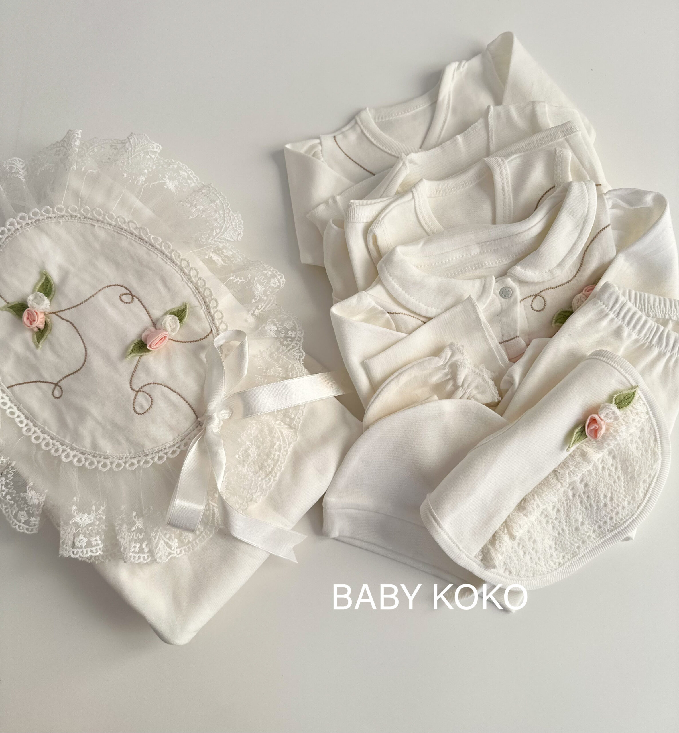 Pure Elegance | Premium Βρεφικό Σετ 11 Τεμαχίων από 100% Βαμβάκι